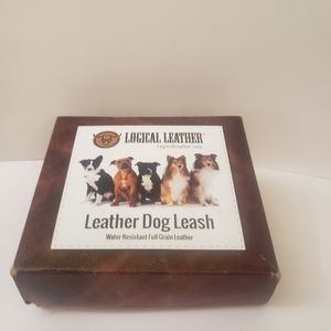 Pink Leather Dog Leash NWOT  FINAL MARKDOWN